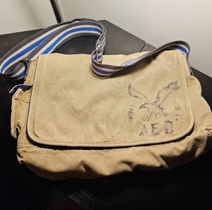 American Eagle canvas crossbody messenger bag
